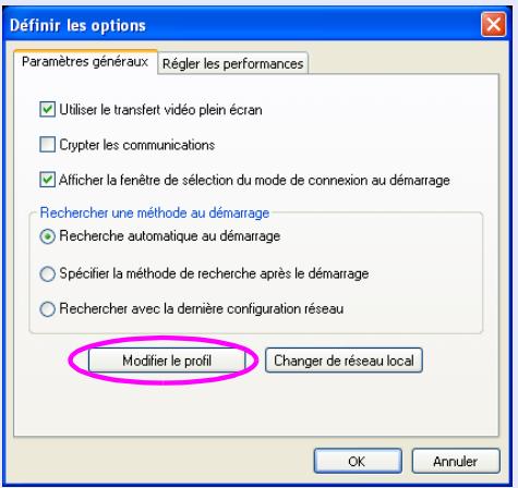 EPSON EB-G5350NL - Cliquez sur "Modifier le profil". - 1