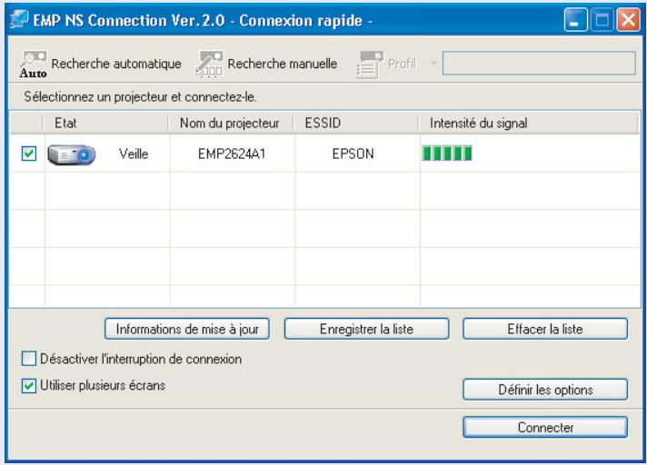 EPSON EB-G5350NL - Utilisation de la fenêtre de connexion - 2