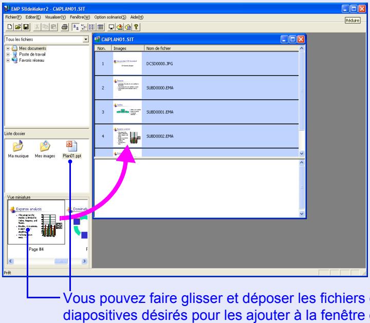 EPSON EMP-1810 - Cliquez sur le dossier désiré dans la fenêtre des dossiers. - 4