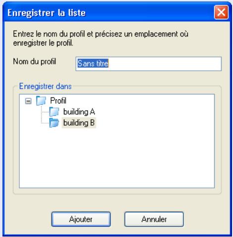 EPSON EMP-1815 - Entrez un nom de profil puis cliquez sur le bouton "Ajouter". - 2