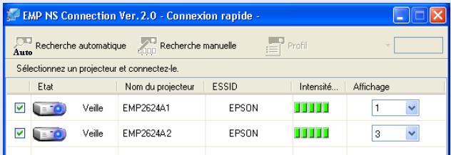 EPSON EMP-1815 - Activez la case à cocher "Utiliser plusieurs écrans". - 3