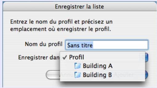 EPSON EMP-1815 - Entrez un nom de profil puis cliquez sur le bouton "Ajouter". - 3