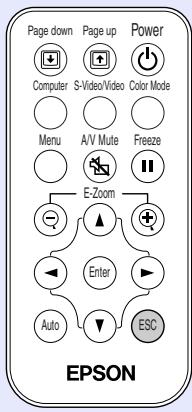 EPSON EMP-53 - Clic du bouton droit de la souris - 1