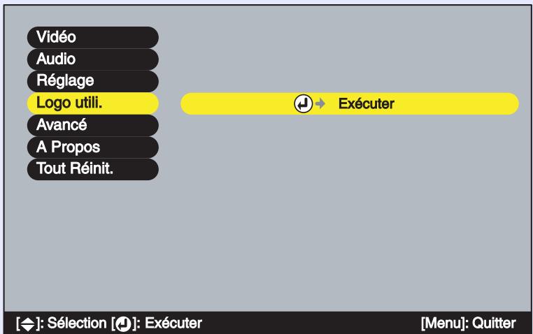 EPSON EMP-53 - Menu "logo utilitaire - 1