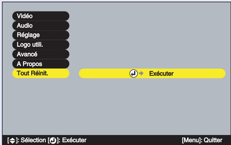 EPSON EMP-53 - Menu "tout réinit. - 1