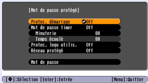 EPSON EMP-6100 - Maintenez le bouton [Freeze] enfoncé pendant environ 5 secondes. - 1