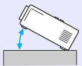 EPSON EMP-6100 - Angle d'inclinaison - 1