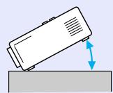 EPSON EMP-6100 - Angle d'inclinaison - 2