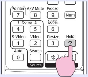 EPSON EMP-6100 - Appuyez sur le bouton [help]. - 1