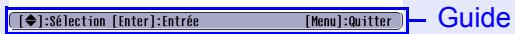 EPSON EMP-6100 - Utilisation du menu de configuration 29 - 3
