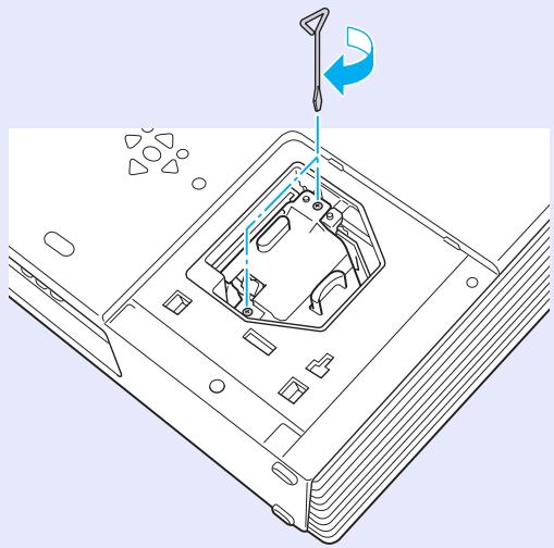 EPSON EMP-6110 - Installez la nouvelle lampe. - 1