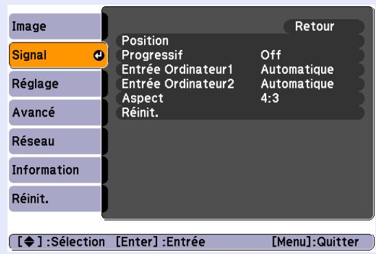 EPSON EMP-6110 - Menu Signal - 2