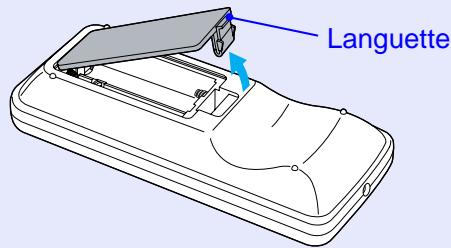 EPSON EMP-6110 - Retirez le couvercle du compartment à piles. - 1
