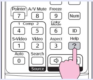 EPSON EMP-6110 - Appuyez sur le bouton [Help]. - 1