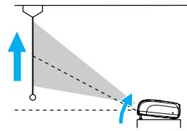 EPSON EMP-62 - Élévation de l'angle de projection (réglage du pied avant) - 1