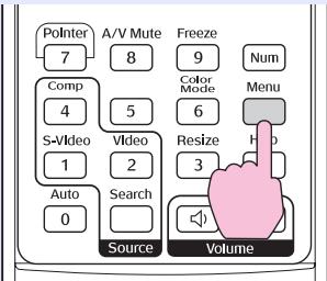 EPSON EMP-62 - Sélectionnez "signal" dans le menu de configuration, puis sélectionnez "sync". - 1