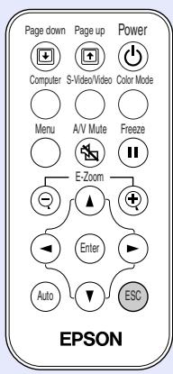 EPSON EMP-73 - Clic du bouton droit de la souris - 1
