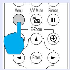 EPSON EMP-73 - Appuyez sur la touche [Menu] de la télécommande. - 1