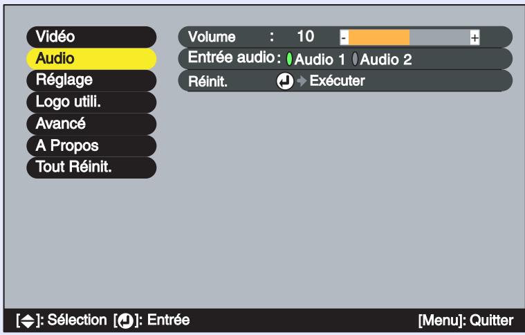 EPSON EMP-73 - Menu "Audio" - 1