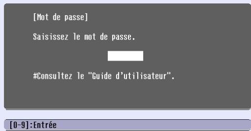 EPSON EMP-732 - Lorsque la protection à la mise sous tension est active (protec. démarrage) - 1