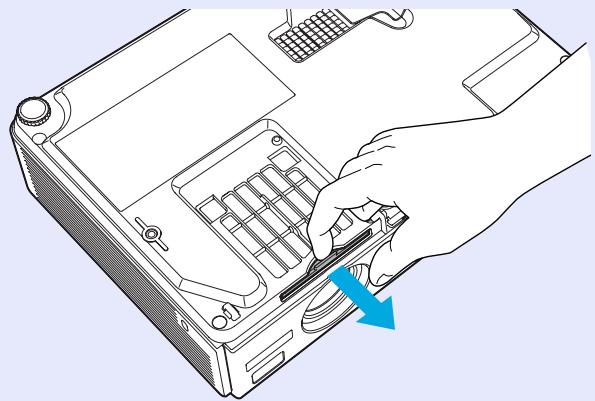EPSON EMP-732 - Déposez le filtre à air. - 1