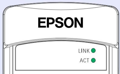 EPSON EMP-732 - État du voyant d'accès de la carte réseau local sans fil - 1