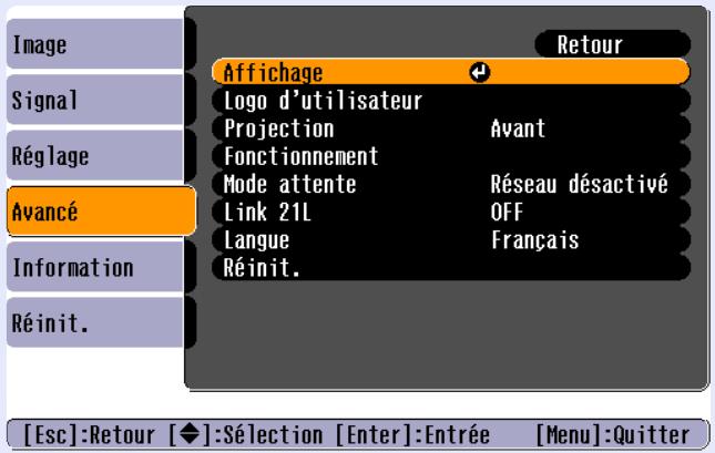 EPSON EMP-740 - Confirmez la seLECTION. - 1