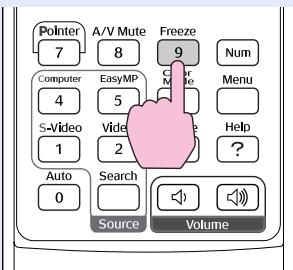 EPSON EMP-740 - Maintenez la touche [Freeze] enfoncée pendant environ 5 secondes. - 1