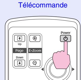 EPSON EMP-740 - Appuyez sur la touche [Power]. - 1