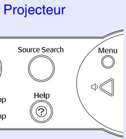 EPSON EMP-740 - Appuyez sur la touche [Power]. - 2
