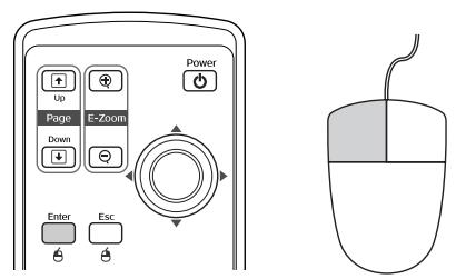 EPSON EMP-740 - Clic du bouton gauche de la souris - 1