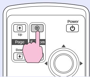 EPSON EMP-740 - Appuyez sur la touche [E-Zoom  ] de la télécommande. - 1