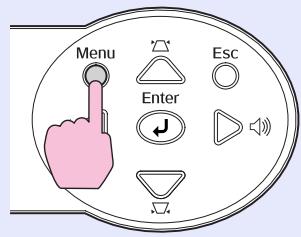 EPSON EMP-740 - Appuyez sur la touche [Menu]. - 2
