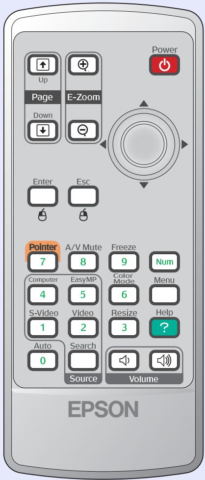 EPSON EMP-740 - Télécommande - 1