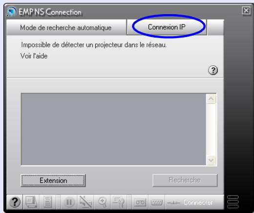 EPSON EMP-745 - Sélectionnez sur "Utilisez le mode de connexion IP." puis cliquez sur la touche "OK". - 2