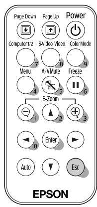 EPSON EMP-74L - Clic du bouton droit de la souris - 1