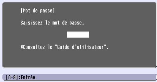EPSON EMP-760 - Lorsque la protection à la mise sous tension est active (Protec. démarrage) - 1