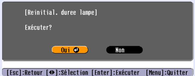 EPSON EMP-760 - Sélectionnez "Oui", puis appuyez sur la touche [Enter]. - 1