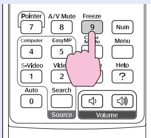 EPSON EMP-760 - Maintenez la touche [Freeze] enfoncée pendant environ 5 secondes. - 1