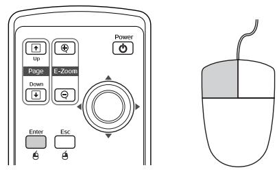 EPSON EMP-760 - Clic du bouton gauche de la souris - 1