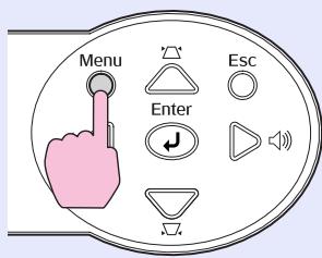 EPSON EMP-760 - Appuyez sur la touche [Menu]. - 2