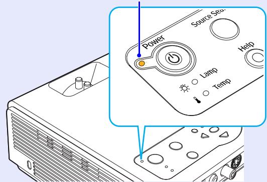EPSON EMP-760 - Appuyez à nouveau sur la touche [Power]. - 1