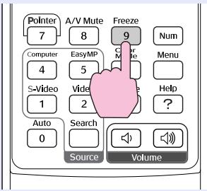 EPSON EMP-760 - Appuyez sur la touche [Freeze]. - 1