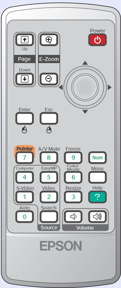 EPSON EMP-760 - Télécommande - 1