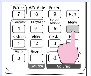 EPSON EMP-760 - Appuyez sur la touche [Menu]. - 1