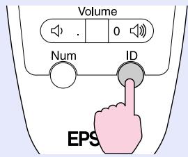 EPSON EMP-7850 - Appuyez sur la touche [ID] de la télécommande. - 1