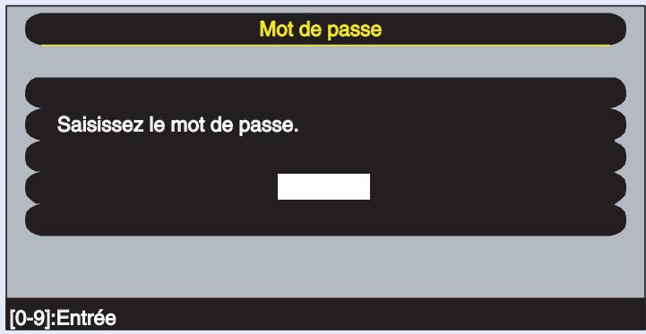 EPSON EMP-7850 - Lorsque la mot de passe protégé est active - 1