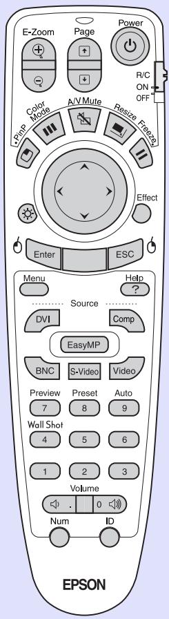 EPSON EMP-7850 - Télécommande - 1