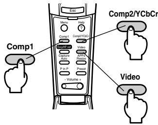 EPSON EMP-8150NL - Si plusieurs appareils sont connectés au projecteur, Sélectionnez le port auquel la connexion a été effectuee - 2