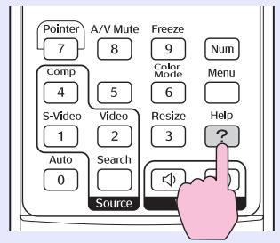 EPSON EMP-82 - Affichez le menu aide. - 1